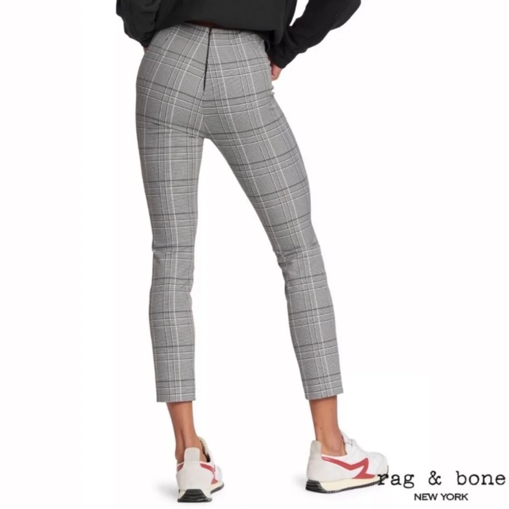 NWT Rag and bone Simone check pants size 0 - Picture 3 of 16